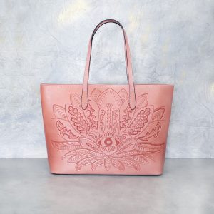 Bolso Mexicano rosa flor y ojo